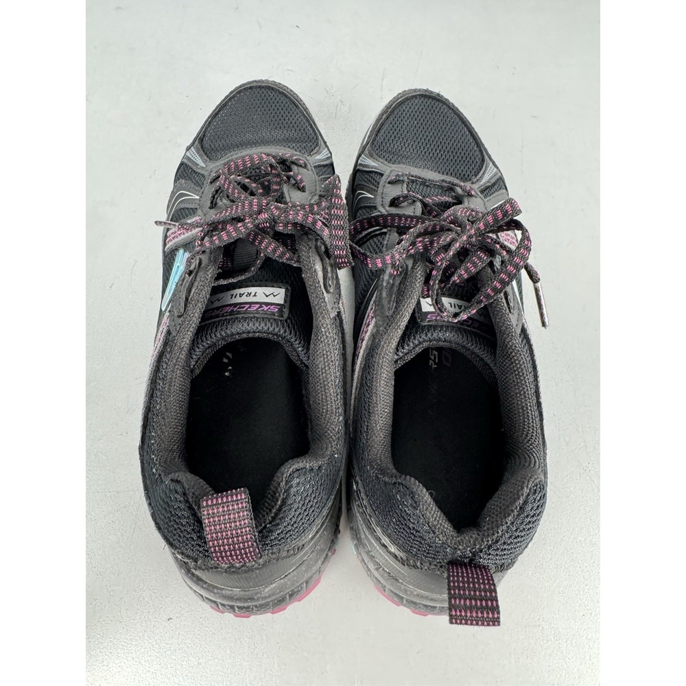 Skechers Hillcrest Trail Running Shoes Womens 7 Black Purple Teal Walking Hiking - Picture 6 of 8